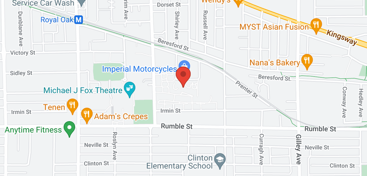 map of 302 5788 SIDLEY STREET
